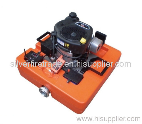 Remote controlled floating fire pump