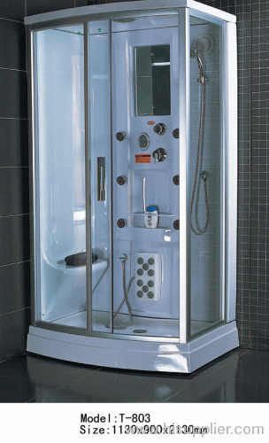 FM radio shower cabinet