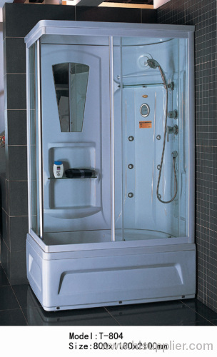 Control panel with shower cabin