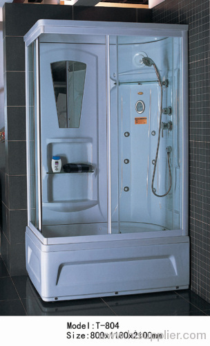 shower enclosure with FM radio