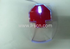 Clear Ricom's brand arrows wired optical rocket mouse