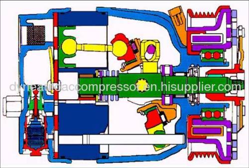 Compressor for Toyota COROLLA 9644728-435 DENSO 10S15C