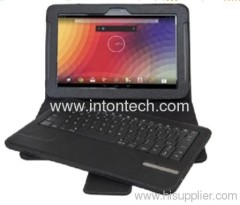 Bluetooth keyboard with leather case for Google Nexus 10