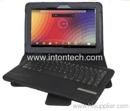 Bluetooth keyboard with leather case for Google Nexus 10"