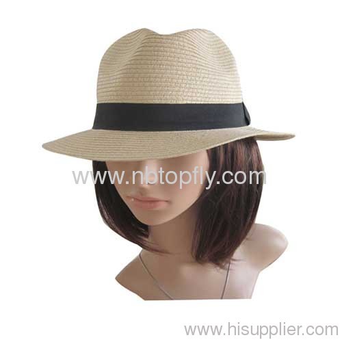 Toyo straw fedora hat