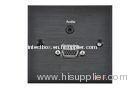 Aluminum Black Multi Media Wall Plate Vga , 3.5 MM Stereo Audio