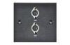 Hidden Cable Multi Media Wall Plates With Two Din For Office, Boardrooms