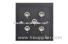 Five BNC Connectors Multi Media Wall Plate For Home Theater