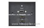 Multi Media Wall Plate Two HDMI One VGA For Conference Room