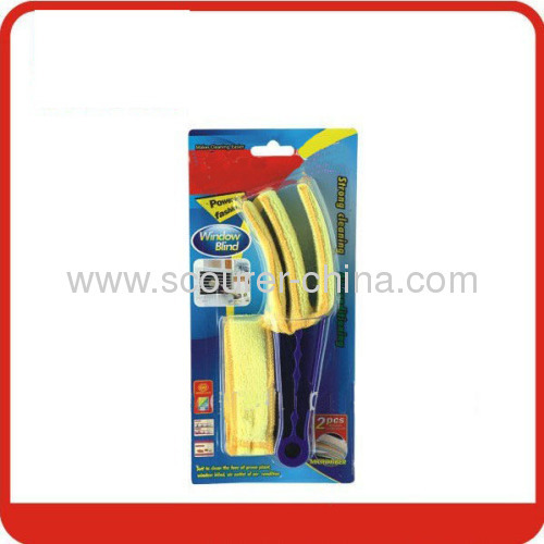 PP handle and Microfiber head Window Blind Cleaning Brush