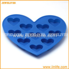 Heart style silicone ice mold