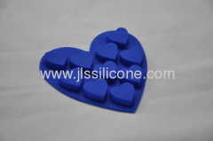 Heart style silicone ice mold