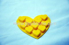 Heart style silicone ice mold