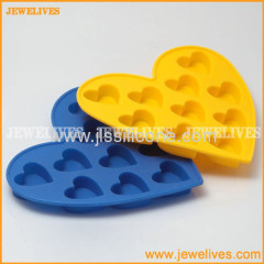 Heart style silicone ice mold