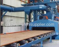 air blasting machine for steel plate