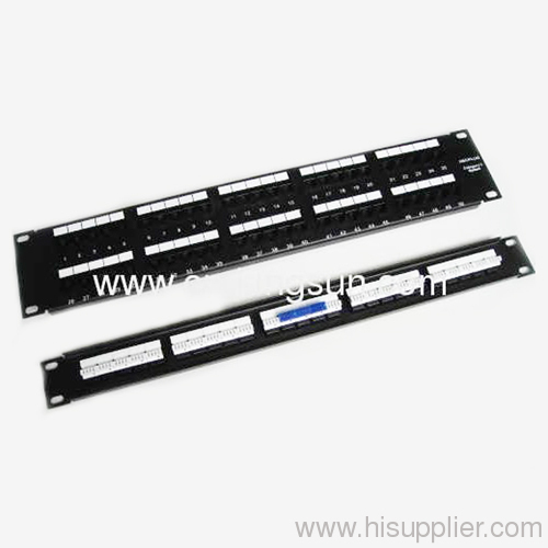 Cat.3 RJ11 24 port telephone Patch panel