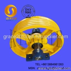 heavy cast iron elevator pulley on sale