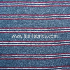 Yarn-dyed interlocking fabric blended of wool/nylon/cotton