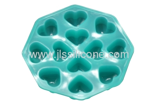 FDA/LFGB qualified ice cube trays in heart style