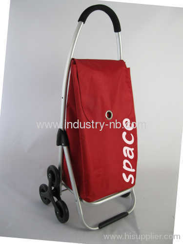 RED 2 Wheel Shopping Trolley