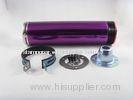 High Performance Purple Motorcycle Exhaust Pipe With Passivation , Zinc Plating