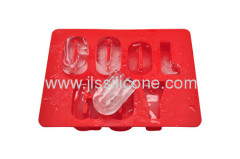 Letter shape ice cube tray with FDA/LFGB certificates