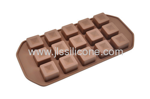 Square chocolate mold or ice cube tray with 15 cubes