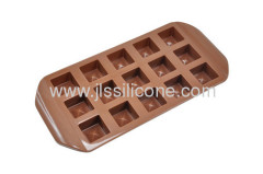 Square chocolate mold or ice cube tray with 15 cubes