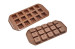 Chocolate mold or ice makers in square shape with 15 cubes