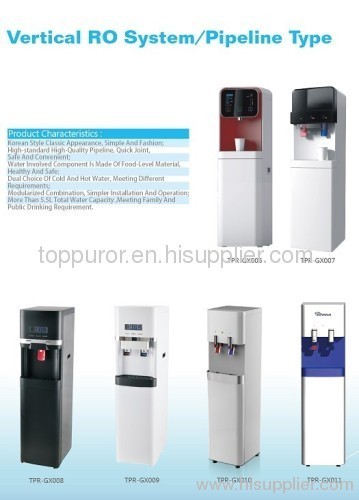 RO system, RO, Reverse osmosis system, vertical ro pipeline system, pipeline water system