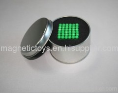 glowing N35 magnetic ball/buckyball/neocube/magnetic cube