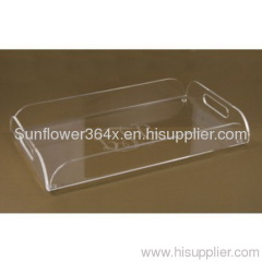 clear acrylic wine tray