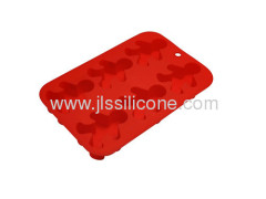 Lovely human shape silicone ice cube mold with 6 cavities