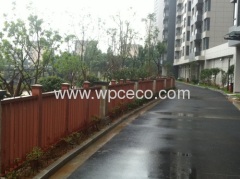 wpc wood plastic composite courtyard fencing