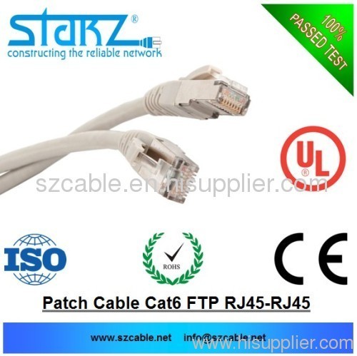 Cat6 utp/ftp/sftp patch cord cable RJ45 to RJ45 plugs pure copper cca 1meters