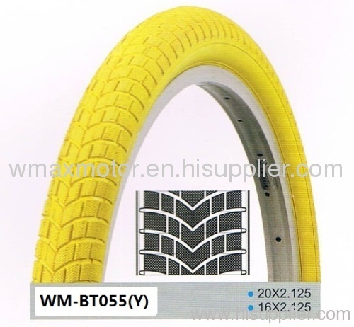 Bicycle tire colored tire