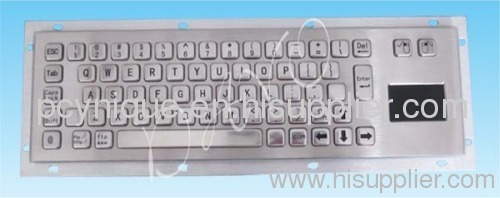 67keys Waterproof Dust-free Vandalism-proof Metal Keypad with touchpad