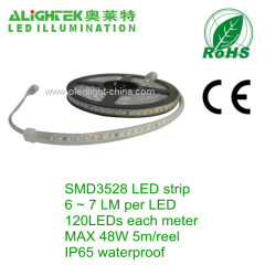 IP65 waterproof SMD 3528 120 LED strip light