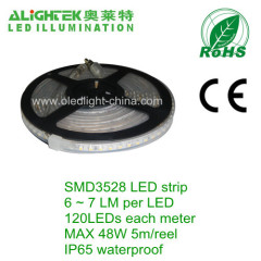 IP65 waterproof SMD 3528 120 LED strip light