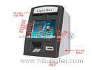 Self Service Touch Screen Tabletop Banking Kiosk With Cash Acceptor