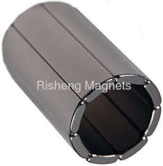 N45SH Grade Sintered Neodymium Arc Shaped Magnets for Wind Turbines Neo Magnets