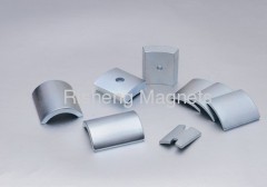 Arc Segment Magnets N38SH Sintered Permanent Arc Neodymium Motor Magnets