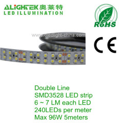 Super bright 96W double row 1200 LED strip light ribbon 24VDC CE RoHS ETL