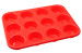 silicone cake/muffin baking pan with 12 cavities