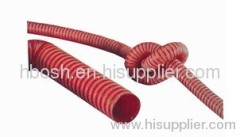 Red silica gel glass fabric hose