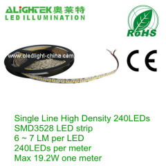 Highest density 240LED/m SMD 3528 LED strip with 10mm PCB