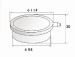 Brass Circular Chrome Plated Floor Drain with Clean Out