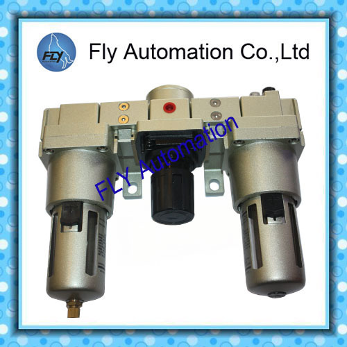 Aluminium Grey SMC Air Filter Regulator Lubricator AC5000-06