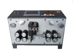 Wire cutting and stripping machine