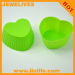 Candy color heart shape silicone cake/muffin/jelly mod